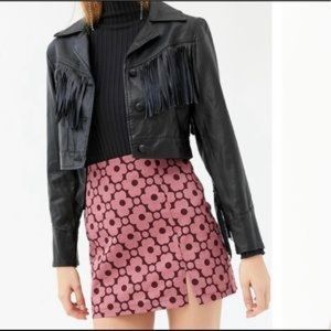 NWT Urban Outfitters Pink Flower Skirt size medium